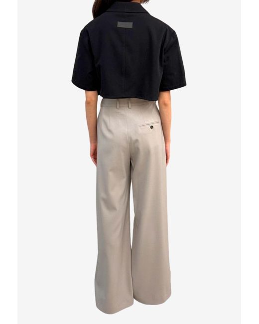 MM6 by Maison Martin Margiela Gray Safety Pin Tailored Pants