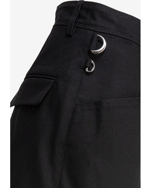Isabel Marant Black Pleated Bermuda Shorts