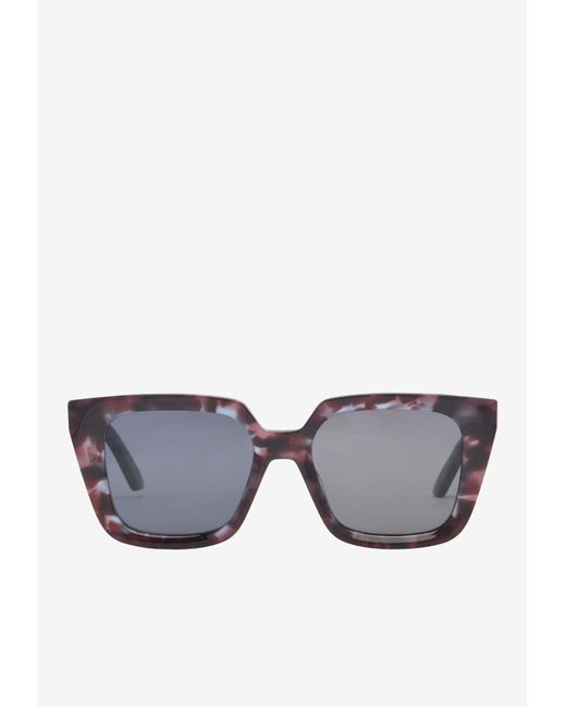 Dior Gray Midnight Square Sunglasses