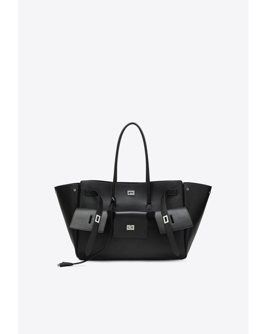 Balenciaga Black Large Carry All Bel Air Tote Bag