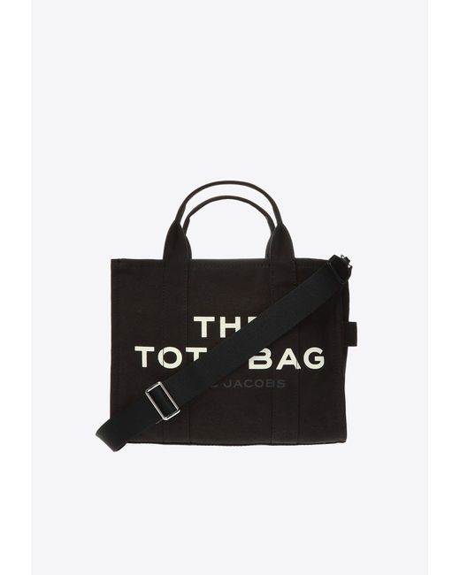 Marc Jacobs Black The Medium Logo Print Tote Bag