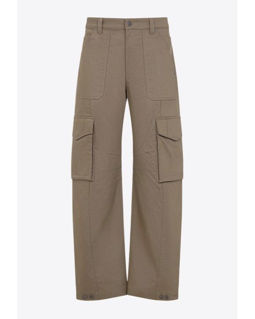 Golden Goose Deluxe Brand Natural Straight-Leg Cargo Pants for men