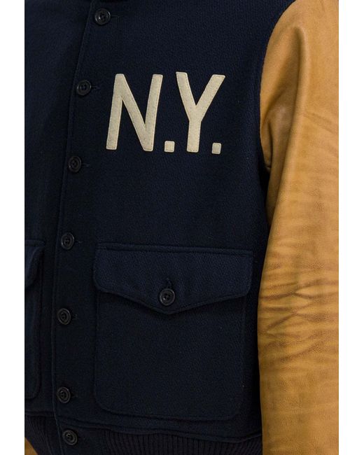 Polo Ralph Lauren Blue Ny Bomber Jacket for men