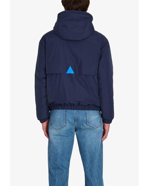 Moncler Blue Berguns Reversible Down Jacket for men