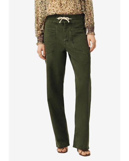 Ba&sh Green Fima Drawstring Pants