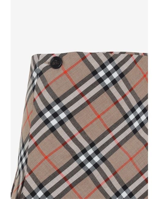 Burberry Gray Checked Overshirt