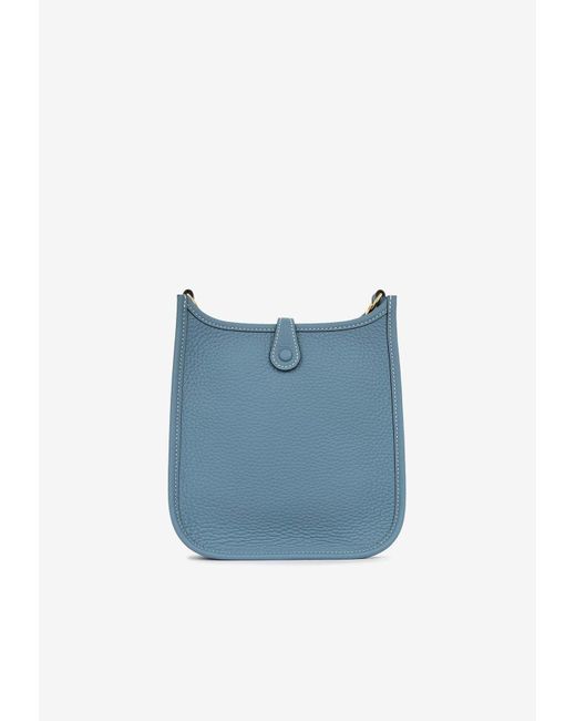 Hermès Blue Mini Evelyne 16