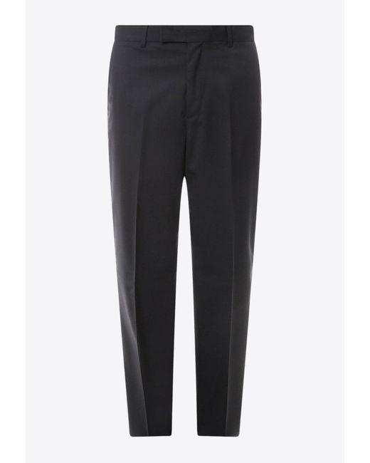Versace Black Wool Tailored Pants for men
