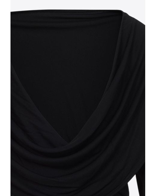 Jacquemus Black The Croisière Open-Back Mini Dress