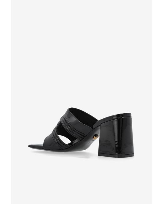 Versace White Heeled Sandals