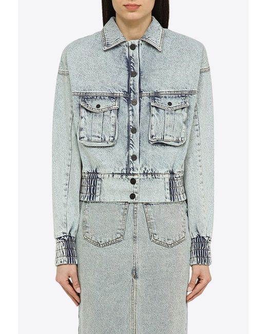 The Mannei Gray Cannes Denim Jacket