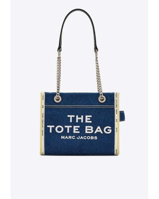 Marc Jacobs Blue The Small Chain Tote Bag