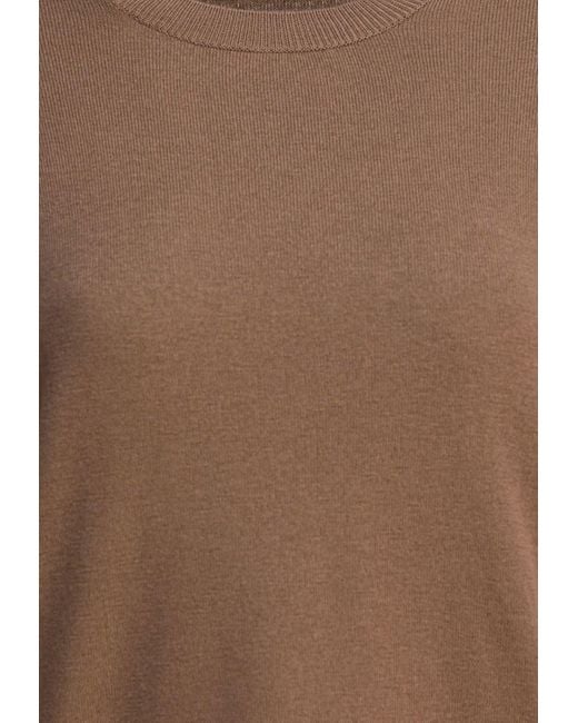 Max Mara Brown Eco Wool Knit Sweater With Elbow Patch