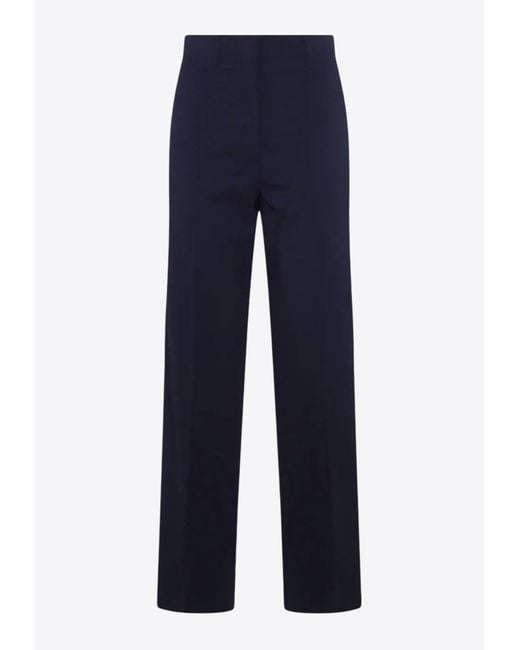 Miu Miu Blue Tailored Wool Pants