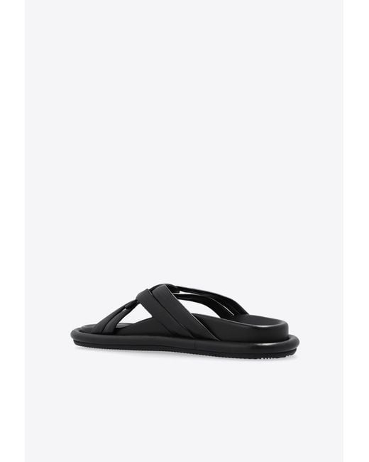 Moncler Black 'Bell' Slides