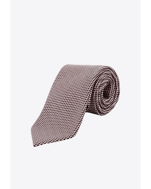 Tom Ford Pink Jacquard Silk Tie for men