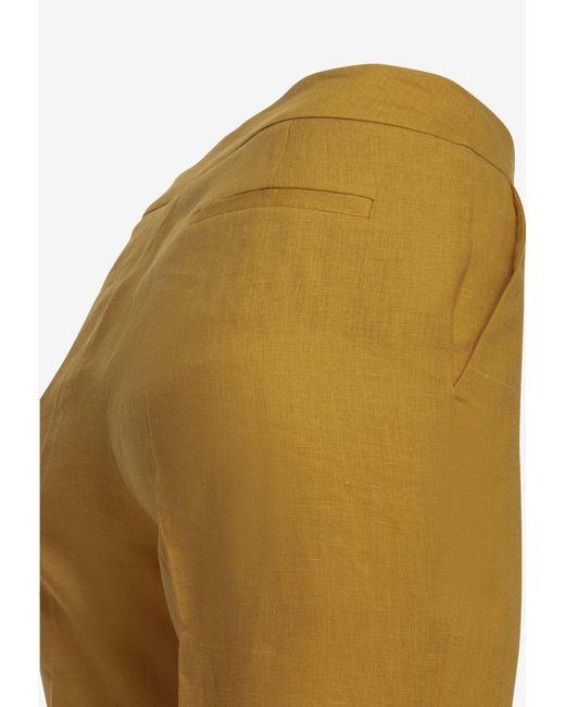Herno Natural Buttoned Tailored Pants