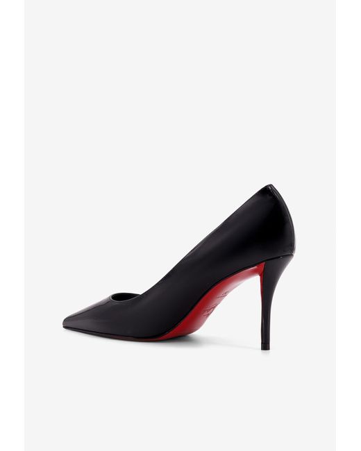 Christian Louboutin Black Miss Z 80 Patent Leather Pumps