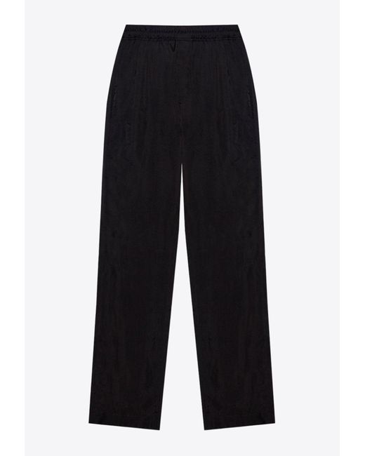 Saint Laurent Blue Relaxed Low-Rise Twill Pants for men