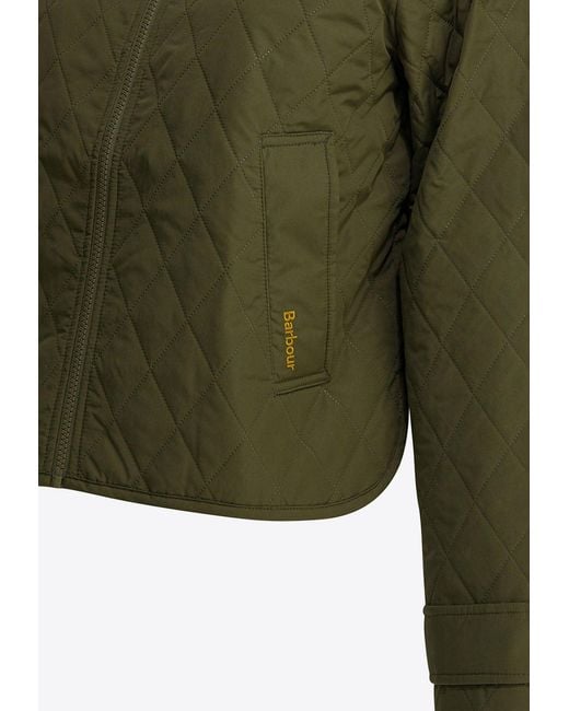 Barbour Green Quilted Utility Jacket
