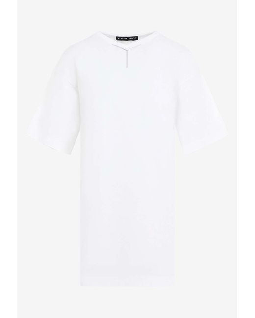 Y. Project White Y-Chrome Short-Sleeved T-Shirt