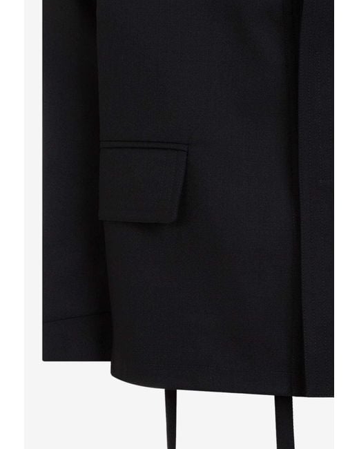 Mordecai Black Kimono Relaxed-Fit Jacket for men