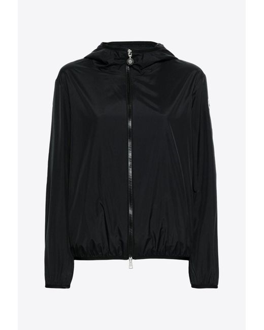 Moncler Black Fegeo Zip-Up Hooded Jacket