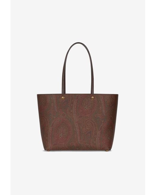 Etro White X Agostino Lacurci Medium Essential Embroidered Tote Bag