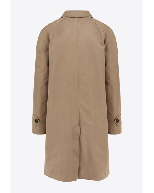 Burberry Natural Single-Breasted Coats for men