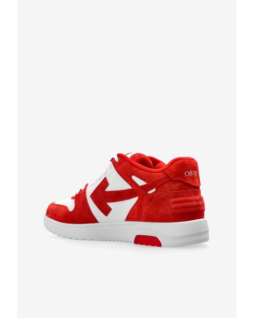 Off-White c/o Virgil Abloh Red Out Of Office Sneakers for men