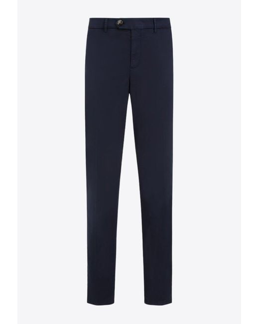 Brunello Cucinelli Classic Chino Pants in Blue for Men | Lyst