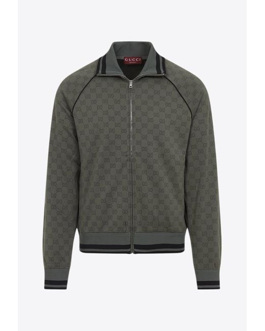 Gucci Gray Logo Jacket for men