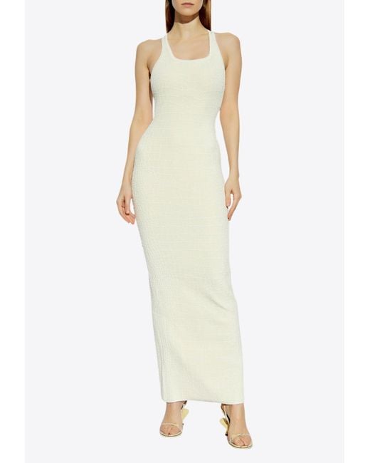 Jacquemus The Scala Maxi Racerback Dress in White | Lyst