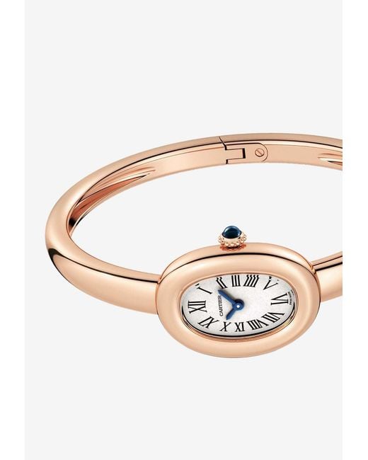 Cartier White Mini Baignoire Watch
