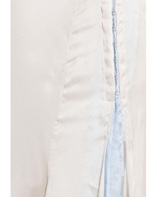 Y. Project White Paneled Asymmetric Midi Dress