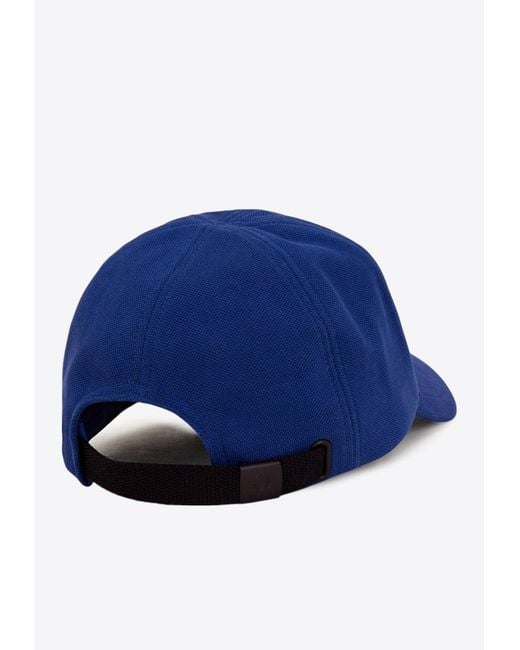 Fred Perry Blue Logo Embroidered Baseball Cap for men