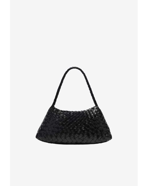 Dragon Diffusion Rosanna Woven Leather Shoulder Bag in Black | Lyst