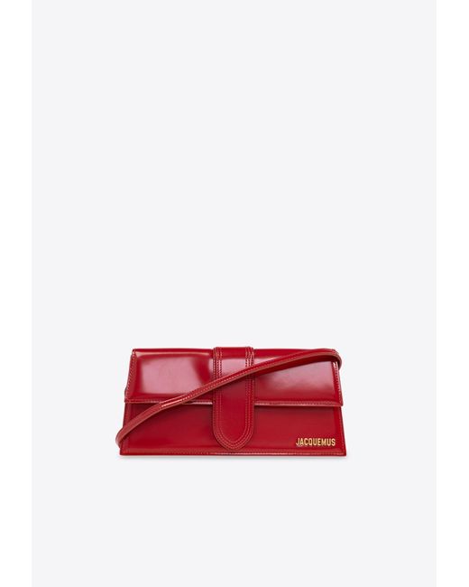 Jacquemus Red Le Bambino Long Leather Shoulder Bag
