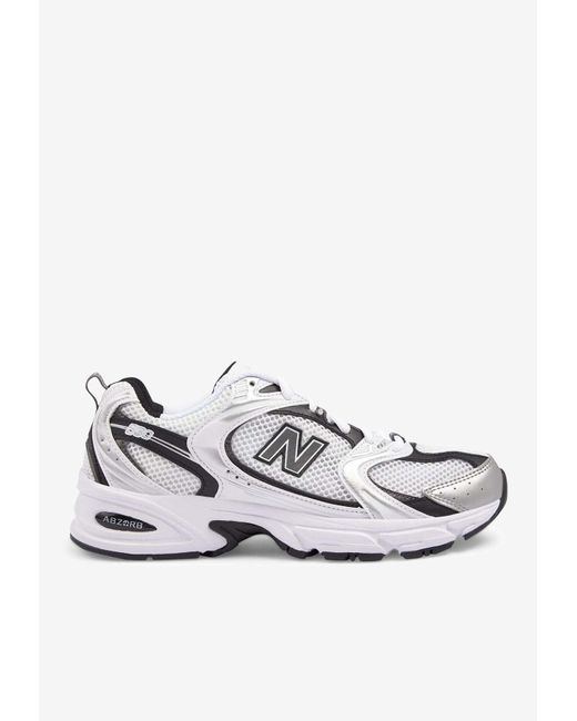 New Balance White 530 Low-Top Sneakers