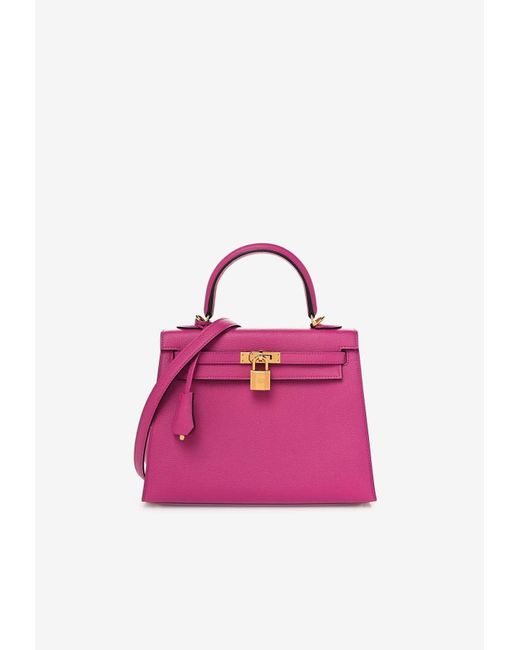 Hermès Pink Kelly 25 Sellier