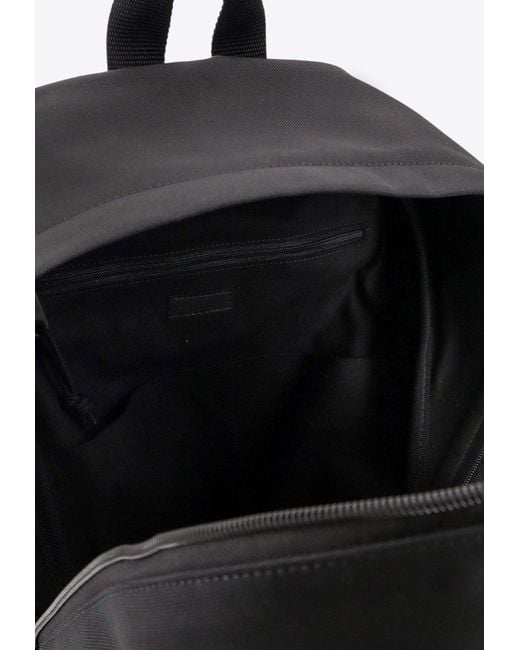 Balenciaga Black Explorer Logo Backpack for men