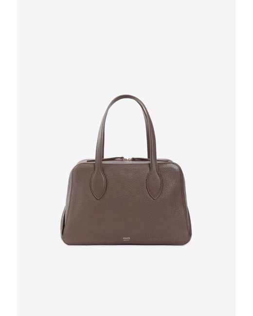 Khaite Brown Medium Maeve Top Handle Bag