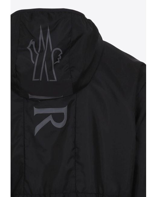 Moncler Black Granier Zip-Up Windbreaker Jacket for men