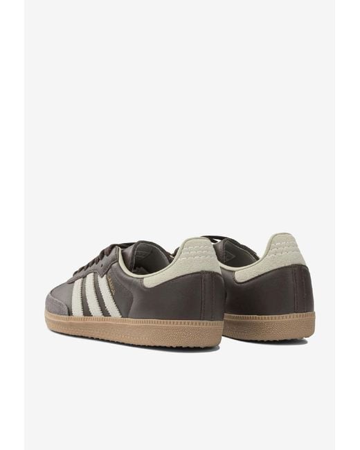 Adidas Originals Brown Samba Og Low-Top Sneakers for men