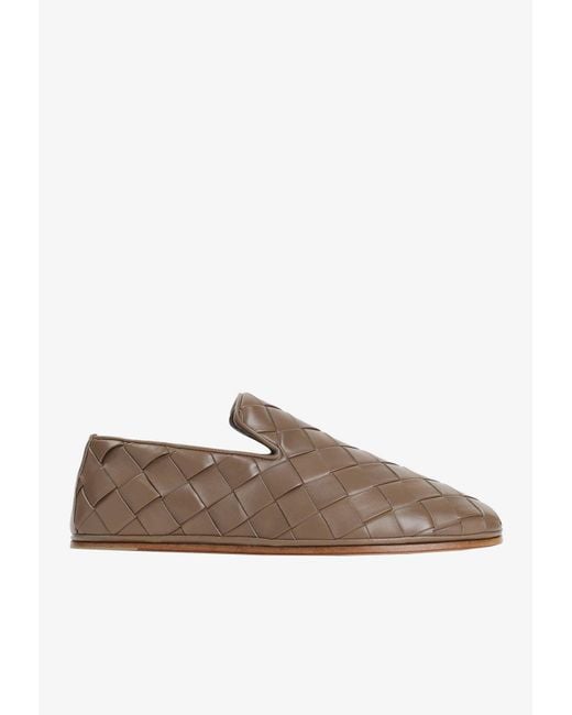 Bottega Veneta Brown Sunday Intrecciato Loafers for men