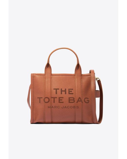 Marc Jacobs Brown The Medium Logo-Detail Tote Bag