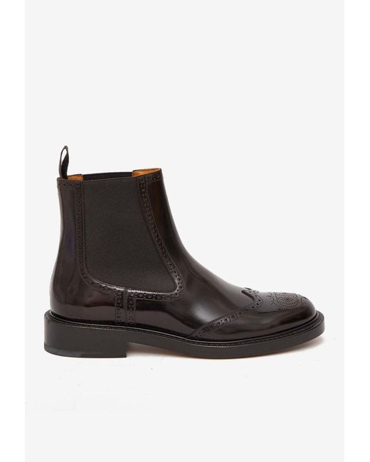 Dior Black Evidence Chelsea Leather Boots for men