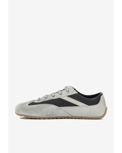 McQueen Gray Boxe Low-Top Sneakers for men