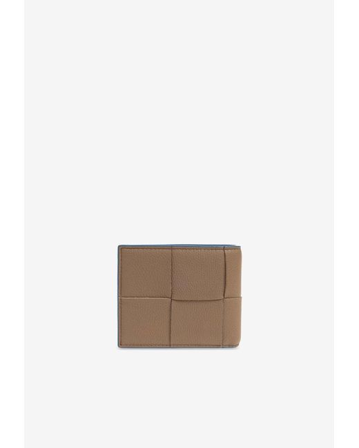 Bottega Veneta White Cassette Leather Bi-Fold Wallet for men