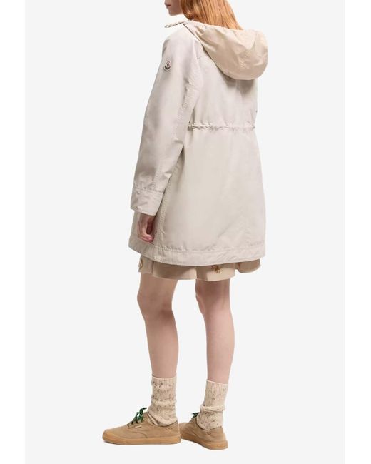 Moncler Natural Begonia Zip-Up Jacket